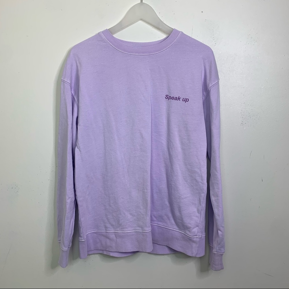 5/$25 lilac crew neck sweater